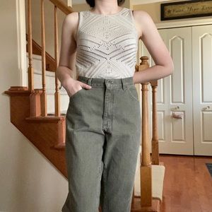 Green Vintage Mom Jeans